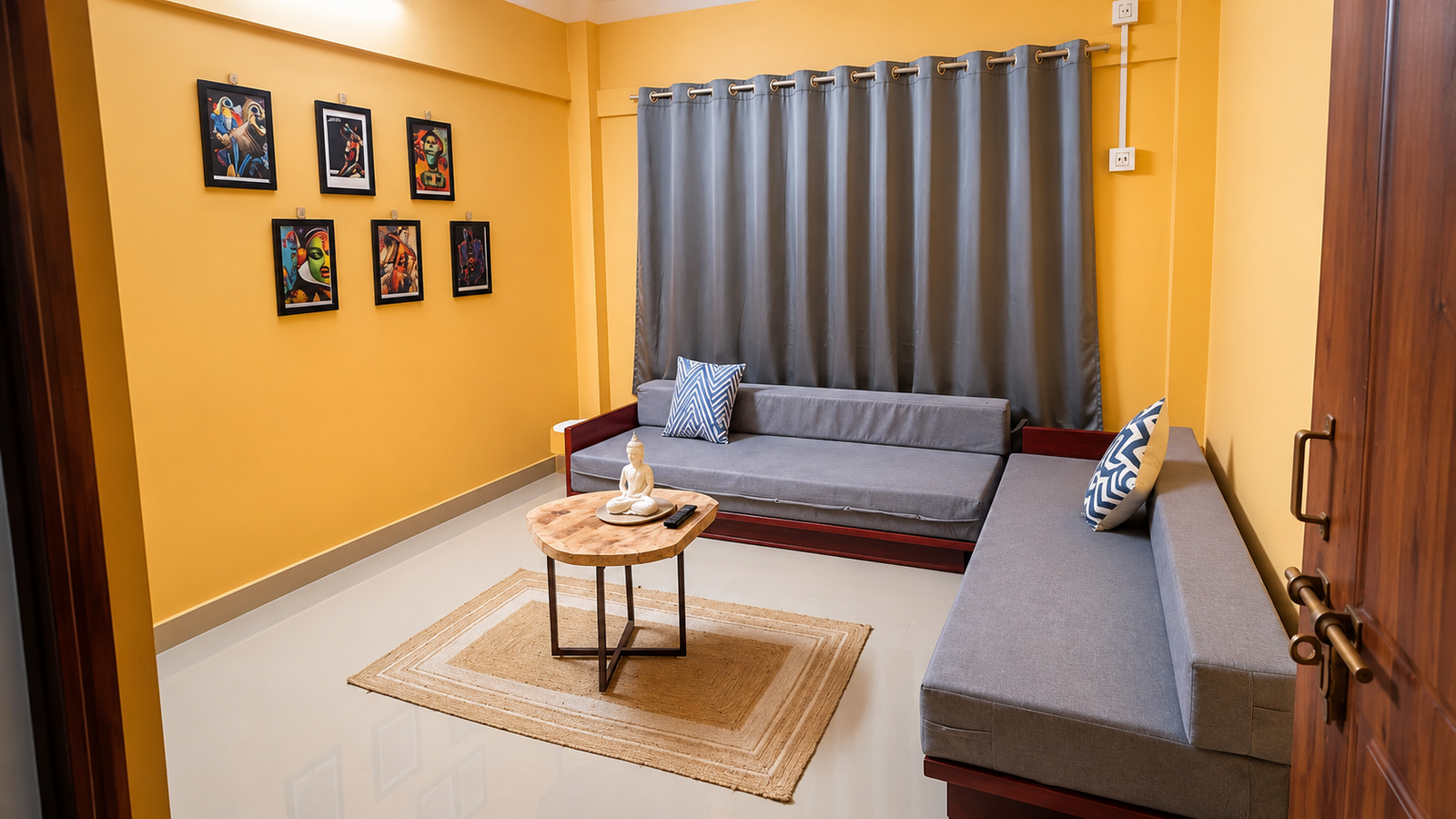 1BHK AC and Non-AC option room at Nahor Homestay