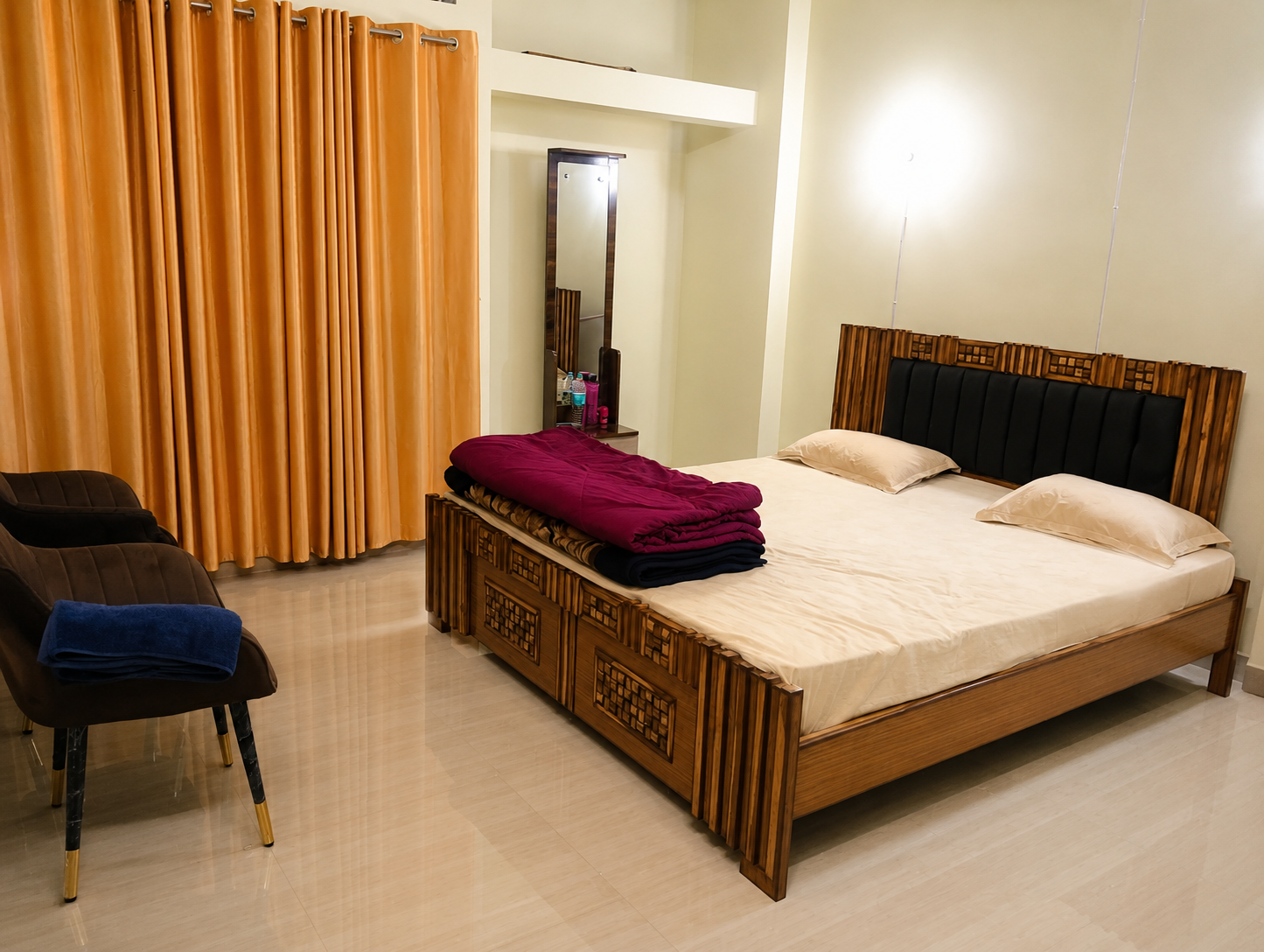2BHK AC Unit 2 on 2nd floor at Nahor Homestay