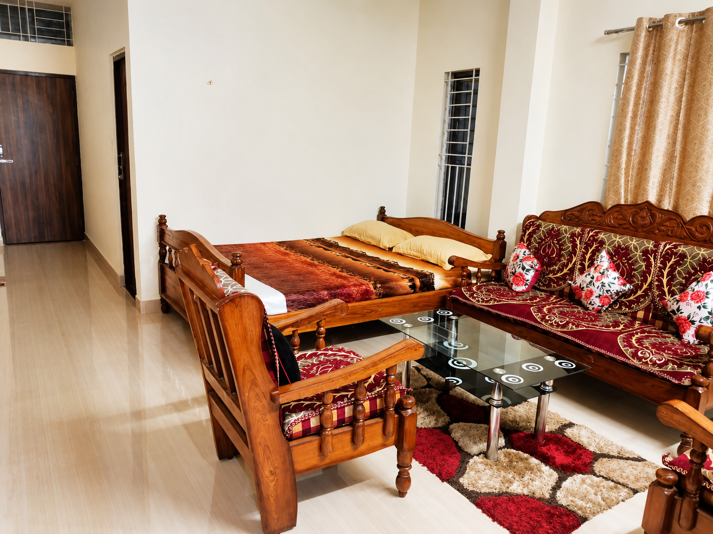 2BHK AC Unit 2 on 2nd floor at Nahor Homestay